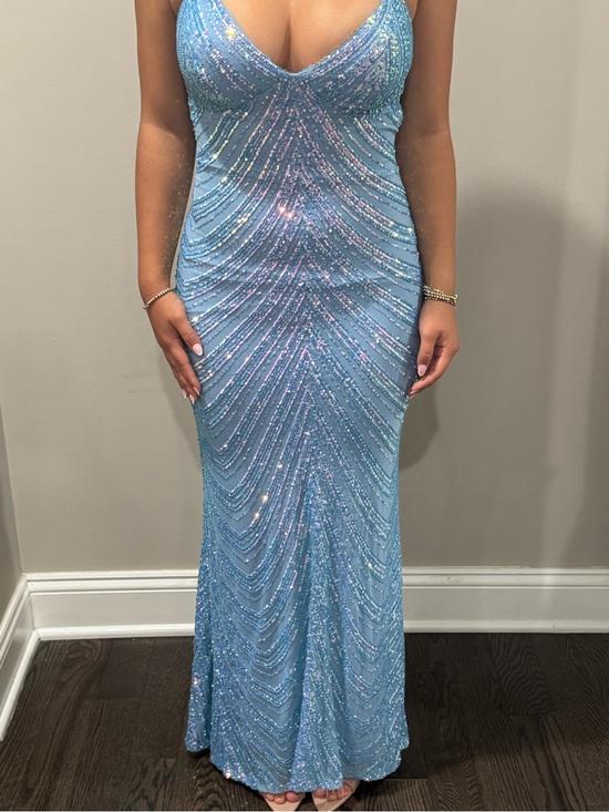 Windsor Dresses & Skirts - Windsor Ice Blue Sequin Mermaid Prom Dress